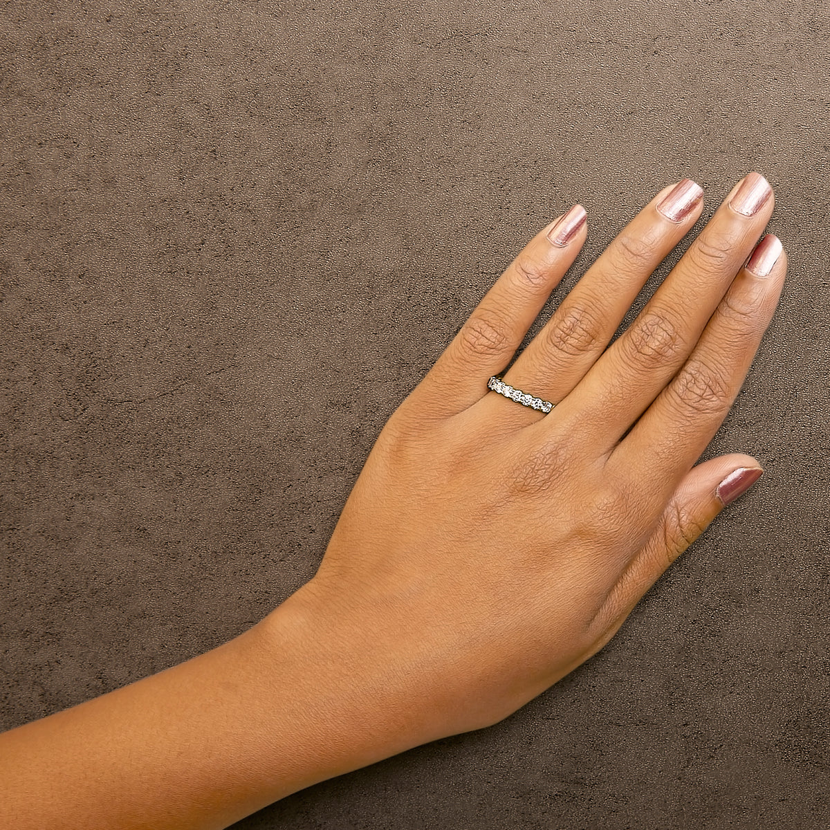 14K Yellow Gold 1.00 Cttw Round Diamond Prong Set Wedding Band