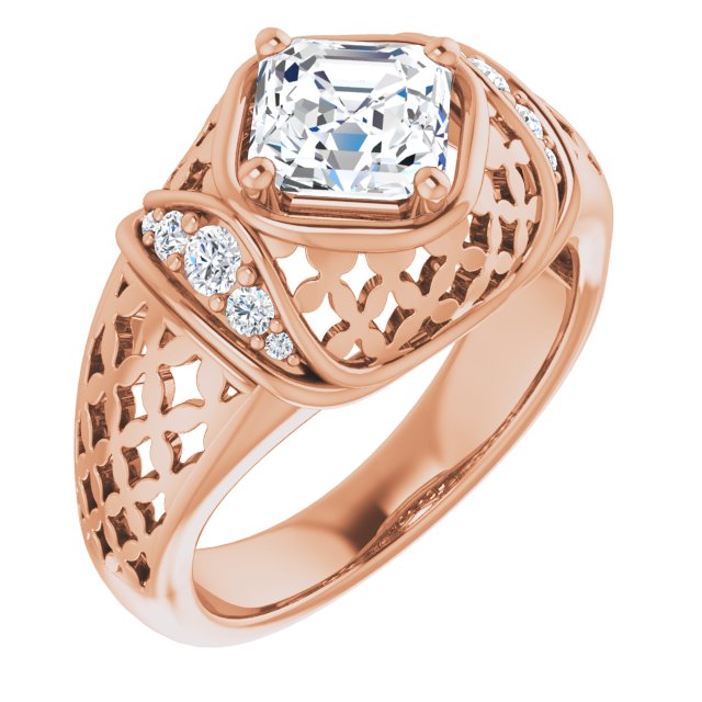 Asscher Ring Mounting