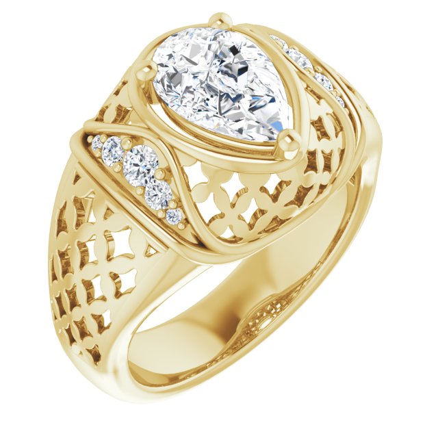 Pear Ring Mounting