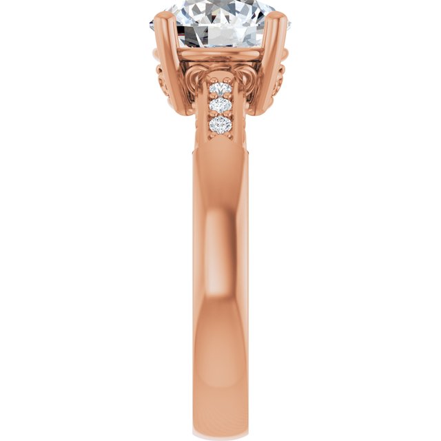 Round Engagement Ring Mounting