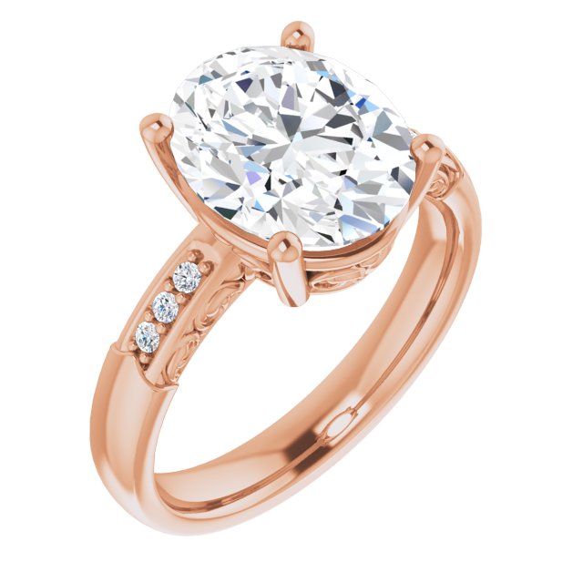 Oval Engagement Ring Mounting