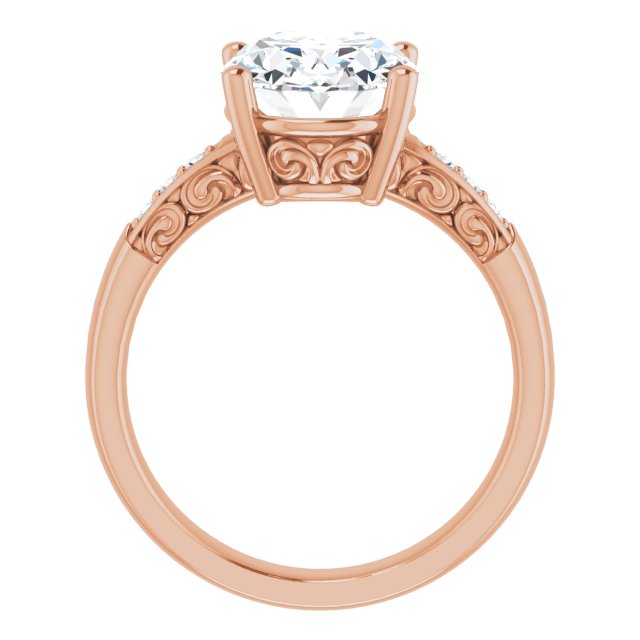 Oval Engagement Ring Mounting