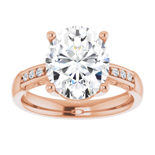 Oval Engagement Ring Mounting