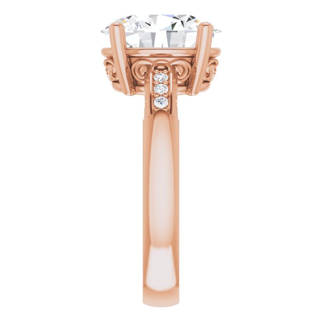 Oval Engagement Ring Mounting