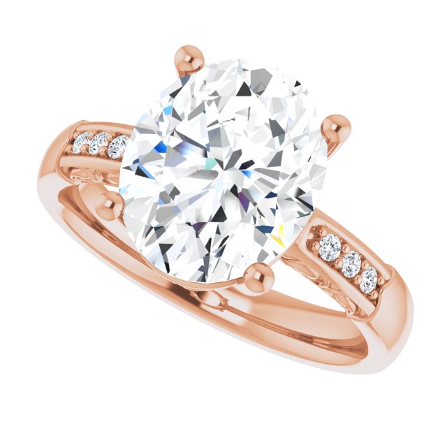 Oval Engagement Ring Mounting
