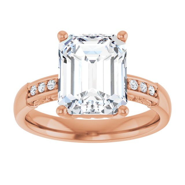 Emerald Engagement Ring Mounting