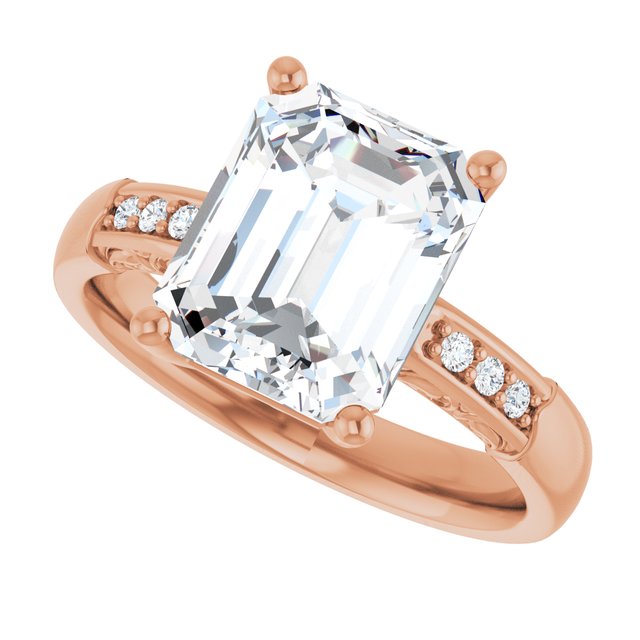 Emerald Engagement Ring Mounting