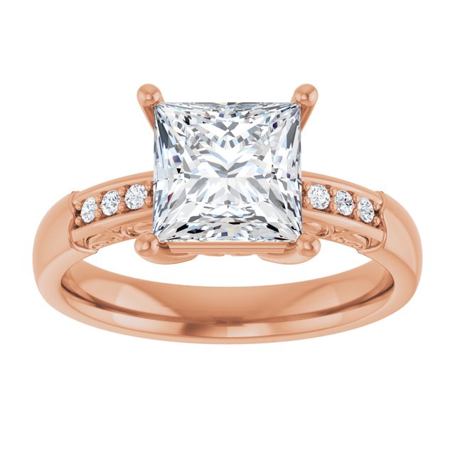 Square Engagement Ring Mounting