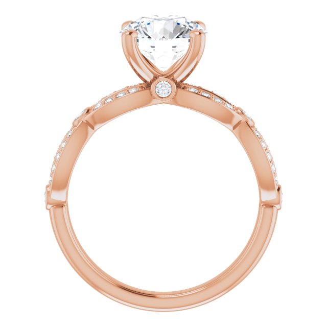 Round Engagement Ring Mounting