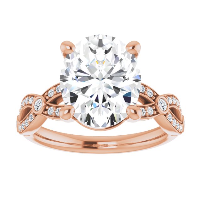 Oval Engagement Ring Mounting