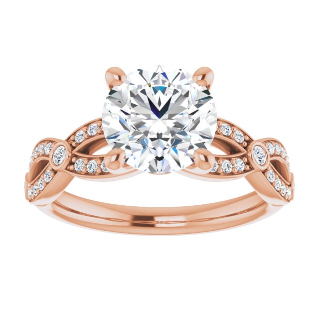 Round Engagement Ring Mounting