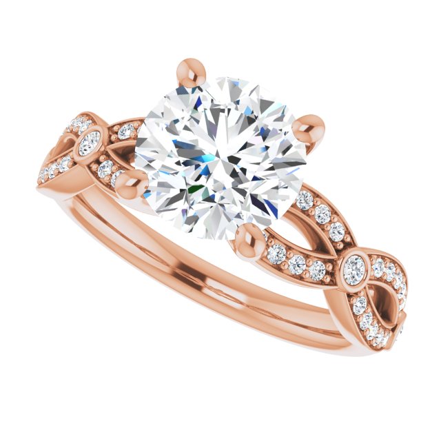 Round Engagement Ring Mounting