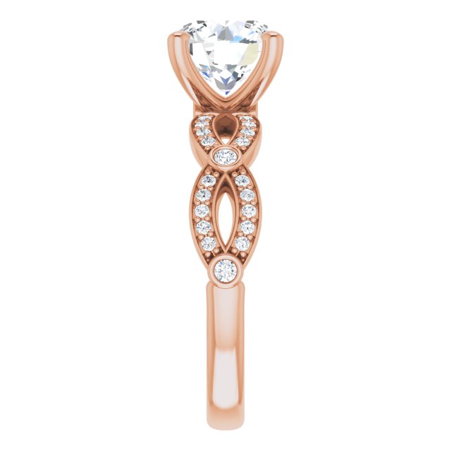 Round Engagement Ring Mounting