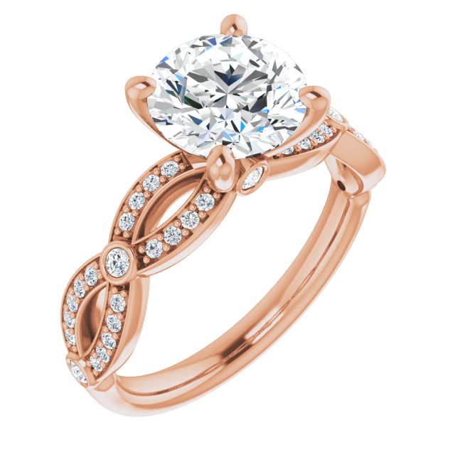 Round Engagement Ring Mounting