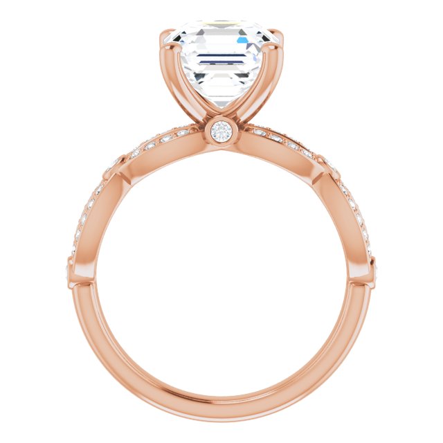 Asscher Engagement Ring Mounting