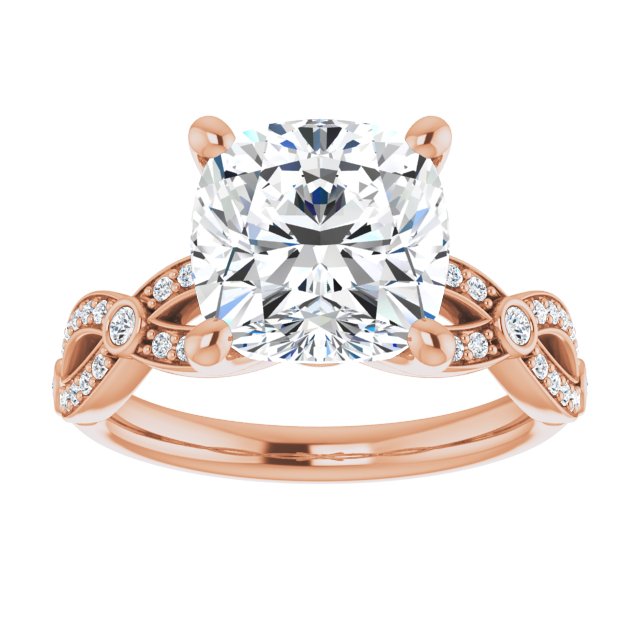Cushion Engagement Ring Mounting