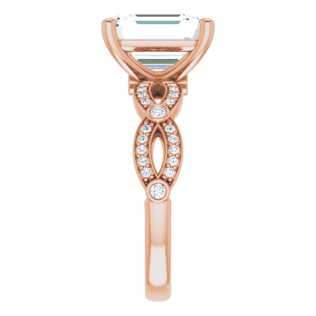 Emerald Engagement Ring Mounting