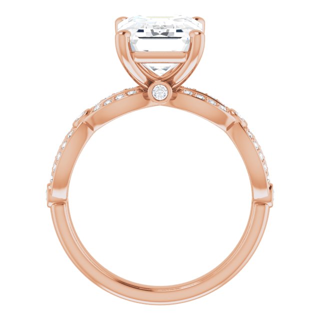 Emerald Engagement Ring Mounting