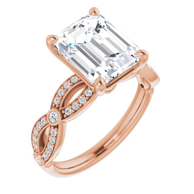 Emerald Engagement Ring Mounting