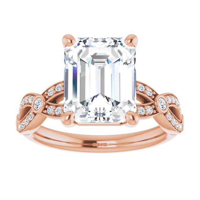 Emerald Engagement Ring Mounting