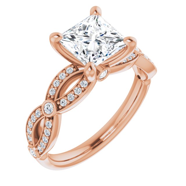 Square Engagement Ring Mounting