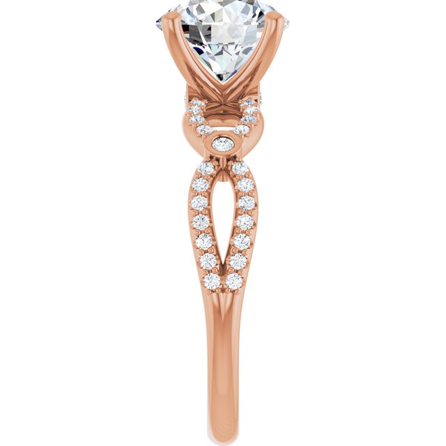Round Engagement Ring Mounting