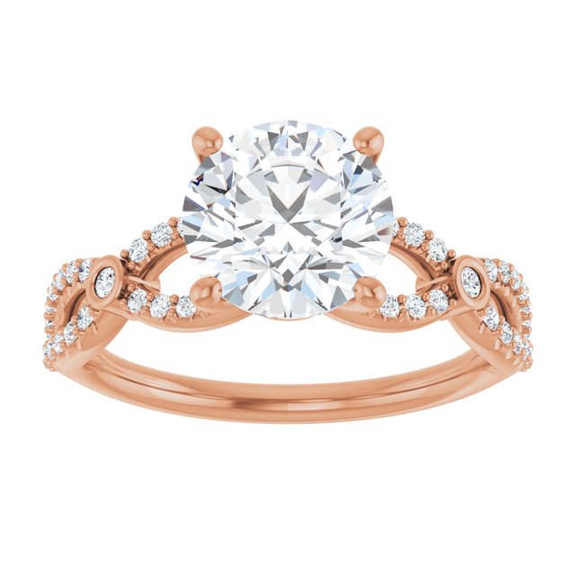 Round Engagement Ring Mounting