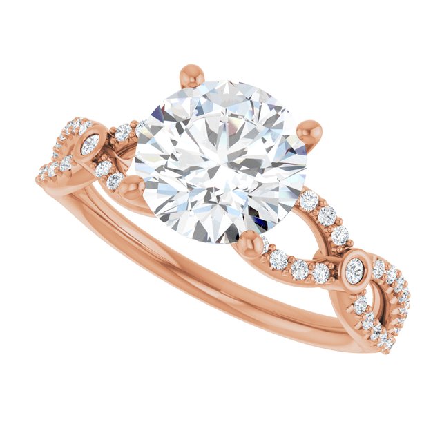 Round Engagement Ring Mounting