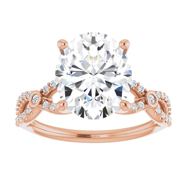 Oval Engagement Ring Mounting