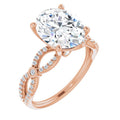 Oval Engagement Ring Mounting