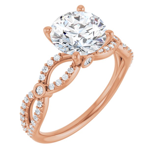 Round Engagement Ring Mounting