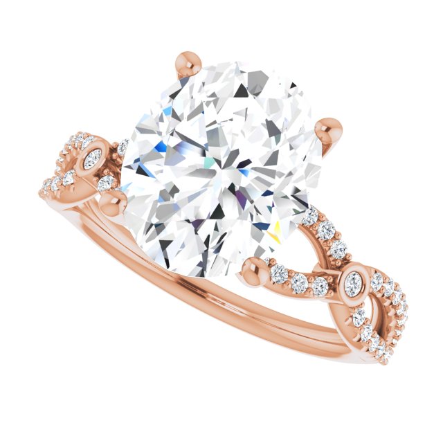 Oval Engagement Ring Mounting