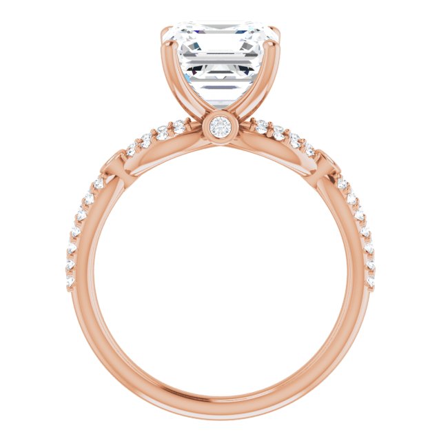 Asscher Engagement Ring Mounting
