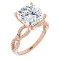 Cushion Engagement Ring Mounting