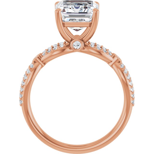 Emerald Engagement Ring Mounting