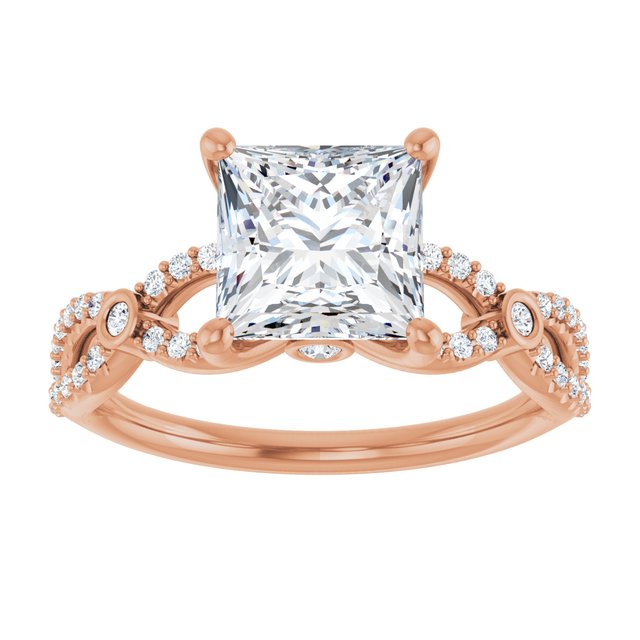 Square Engagement Ring Mounting