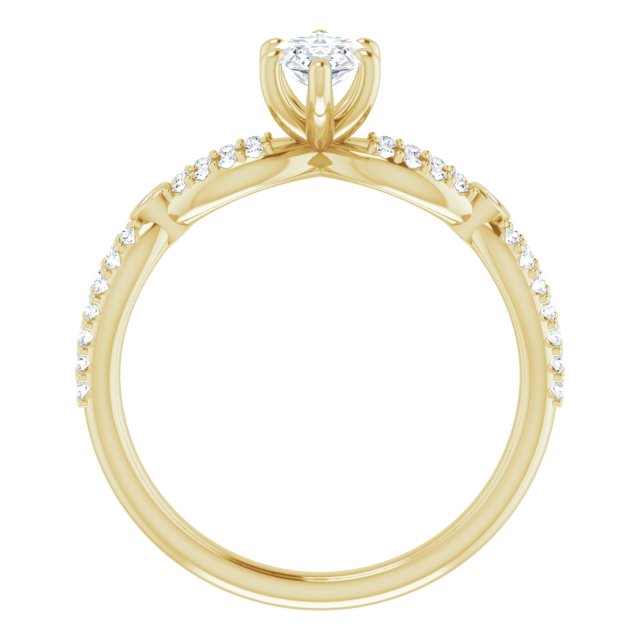 Marquise Engagement Ring Mounting