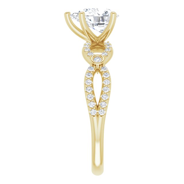 Pear Engagement Ring Mounting