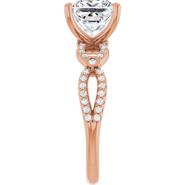 Square Engagement Ring Mounting