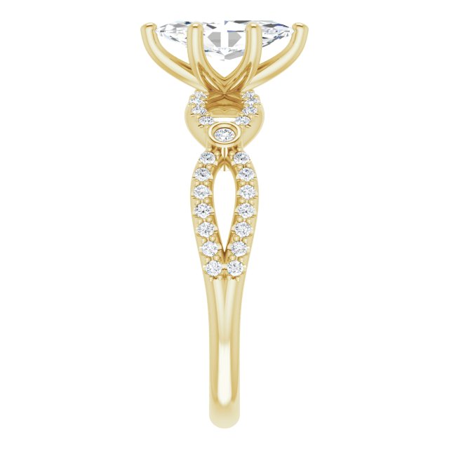 Marquise Engagement Ring Mounting