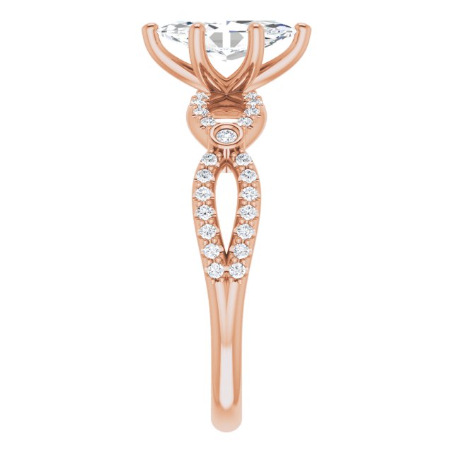Marquise Engagement Ring Mounting