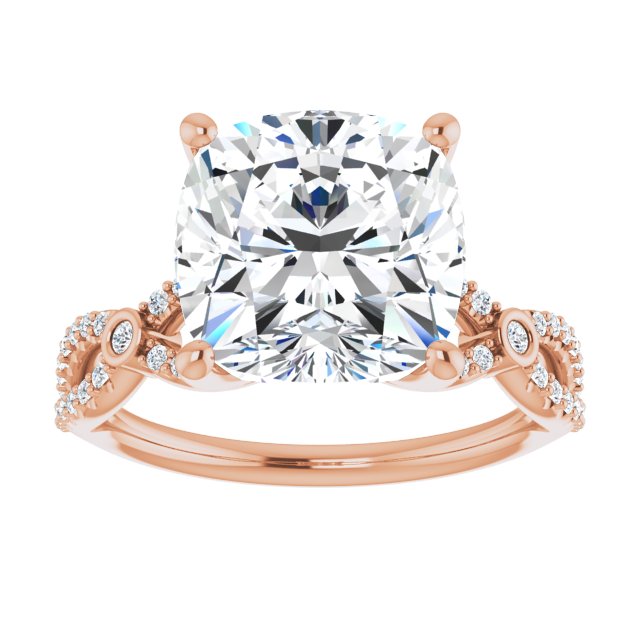 Cushion Engagement Ring Mounting
