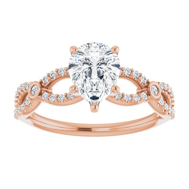 Pear Engagement Ring Mounting