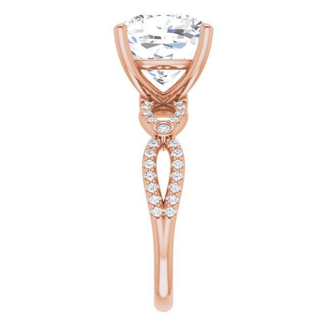 Cushion Engagement Ring Mounting