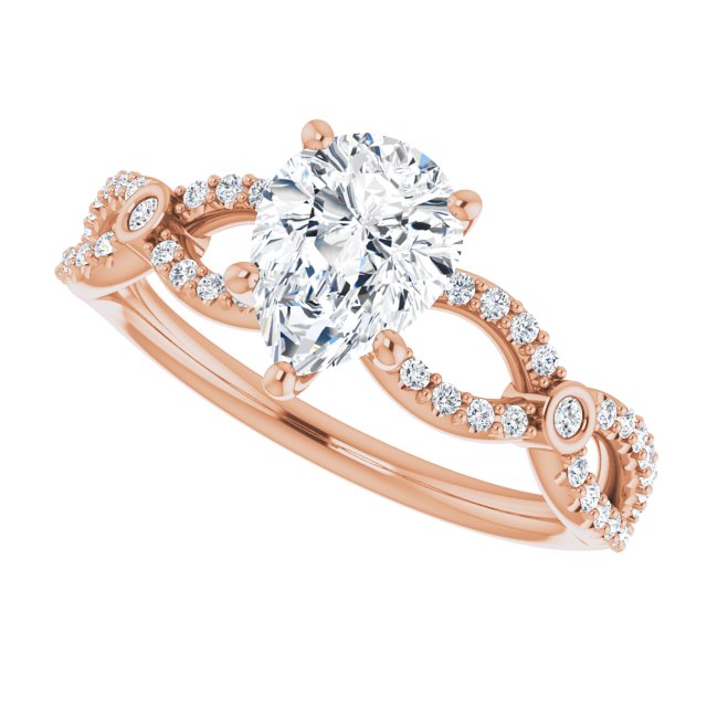 Pear Engagement Ring Mounting