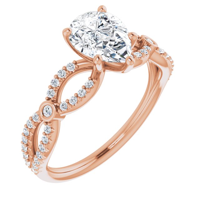 Pear Engagement Ring Mounting