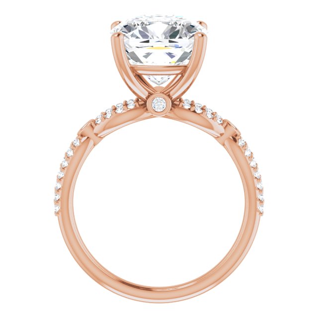 Cushion Engagement Ring Mounting