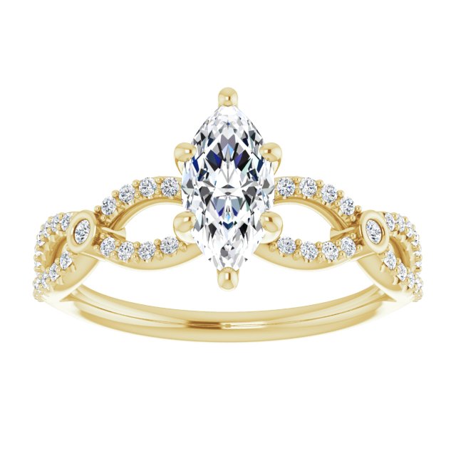 Marquise Engagement Ring Mounting