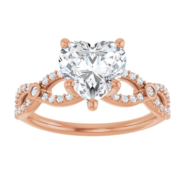 Heart Engagement Ring Mounting