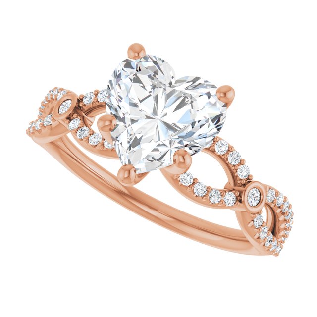 Heart Engagement Ring Mounting